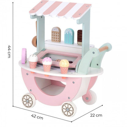 Houten XXL IJswagen - Pastel - SpeelSterk