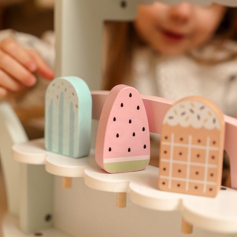 Houten XXL IJswagen - Pastel - SpeelSterk