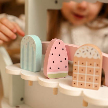 Houten XXL IJswagen - Pastel - SpeelSterk