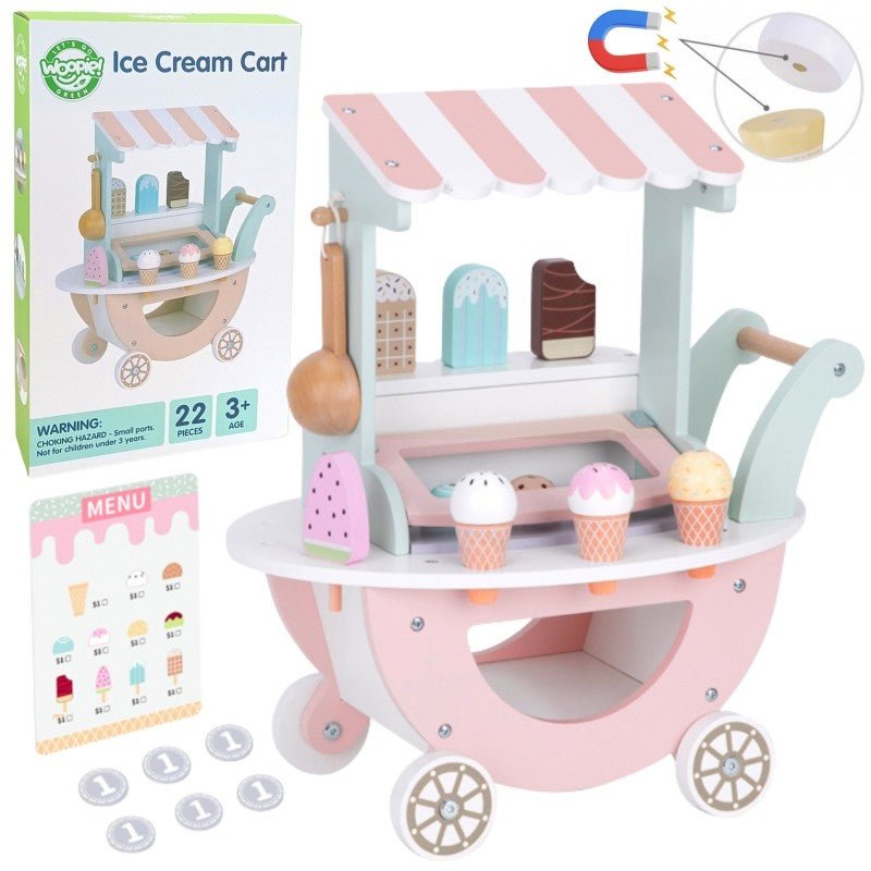 Houten XXL IJswagen - Pastel - SpeelSterk