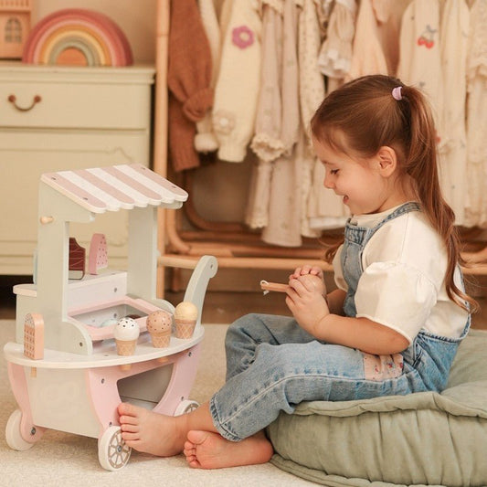 Houten XXL IJswagen - Pastel - SpeelSterk