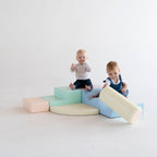Soft Play 6 Foam Block Set - Light Pastel Explorer