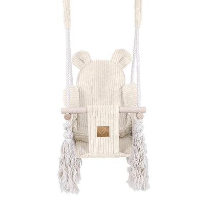 Indoor Baby Schommel - Ecru - Veilig - Zacht Corduroy - SpeelSterk 