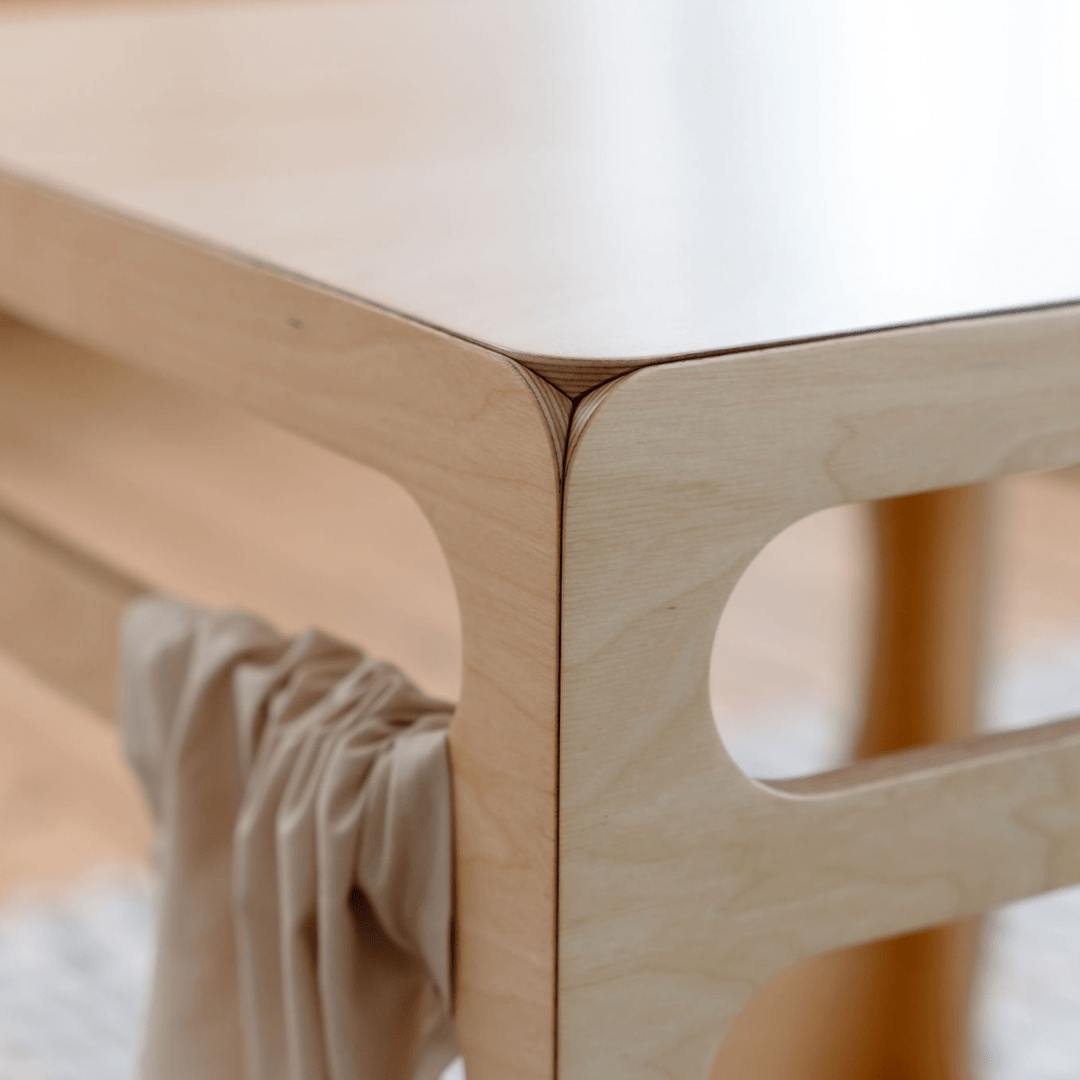 Klimkubus - Naturel - Veilig Houten Speelgoed Voor Ontwikkeling - SpeelSterk 