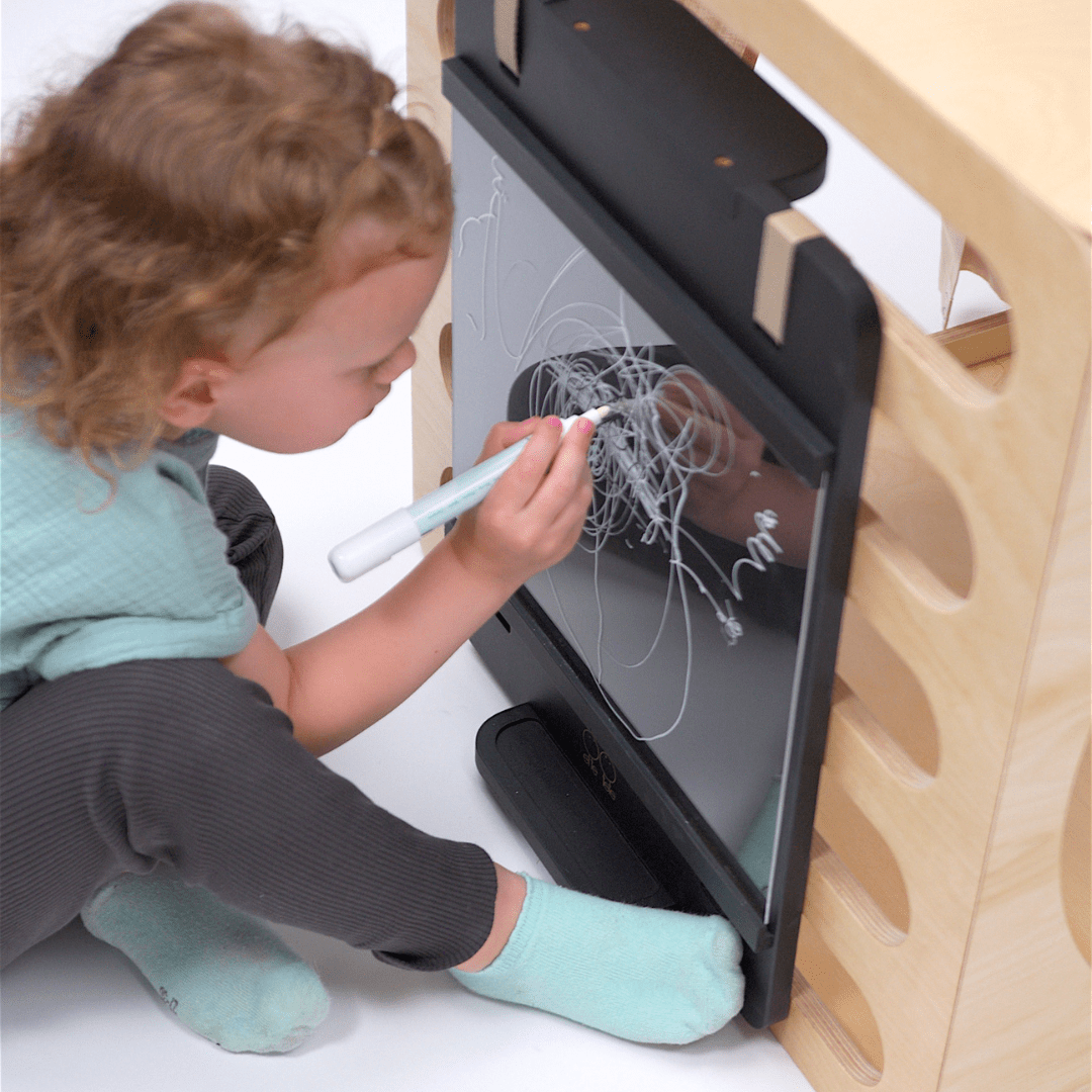 Klimkubus - Naturel - Veilig Houten Speelgoed Voor Ontwikkeling - SpeelSterk 