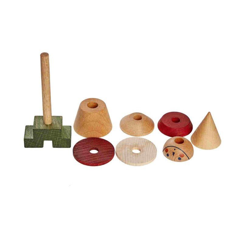 LALA Stick Figuren Puzzle - Houten Speelgoed - Zacht - Creatief Bouwen - SpeelSterk 