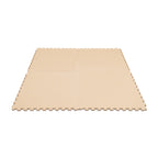 Large Foam Puzzle Mats - Beige / Dark Beige