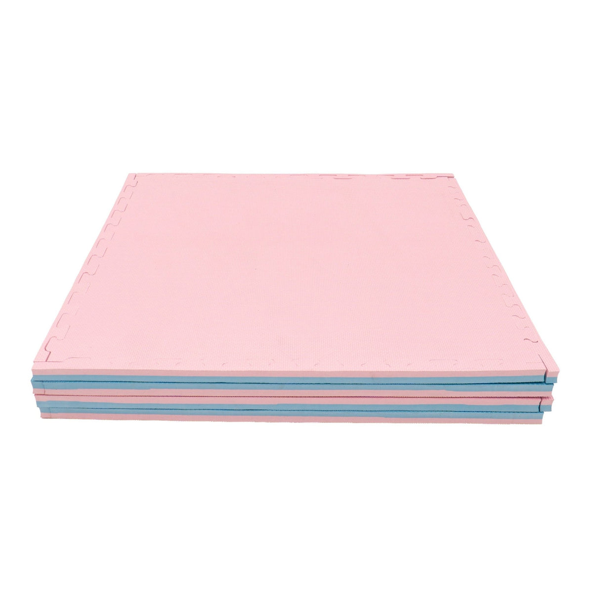 Large Foam Puzzle Mats - Baby Pink / Baby Blue - SpeelSterk.nl