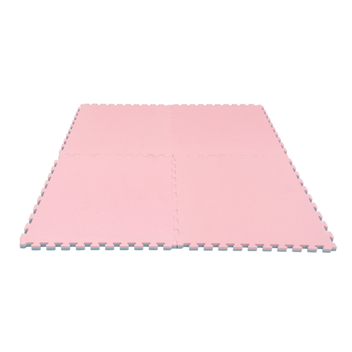 Large Foam Puzzle Mats - Baby Pink / Baby Blue - SpeelSterk.nl