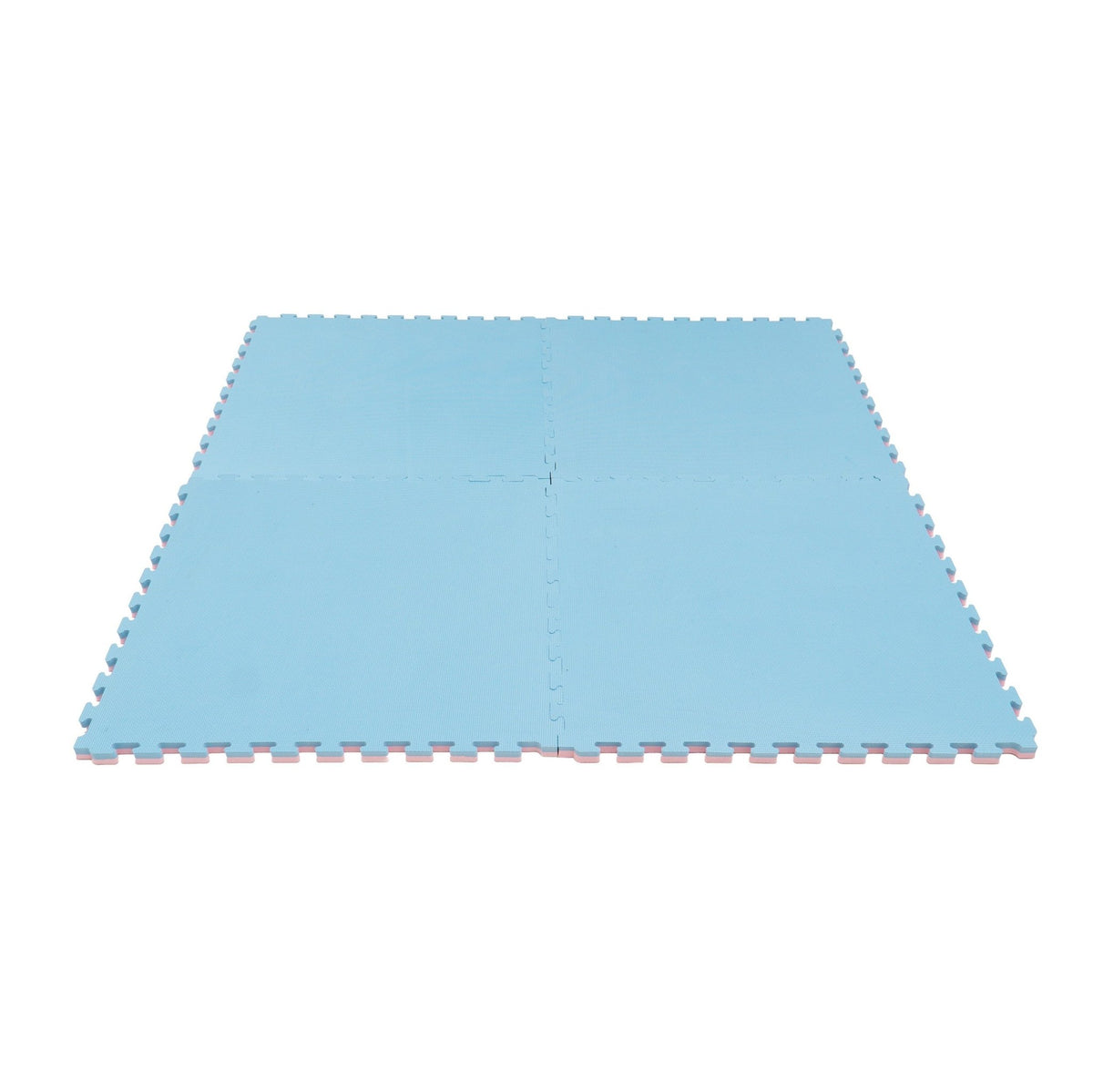Large Foam Puzzle Mats - Baby Pink / Baby Blue - SpeelSterk.nl