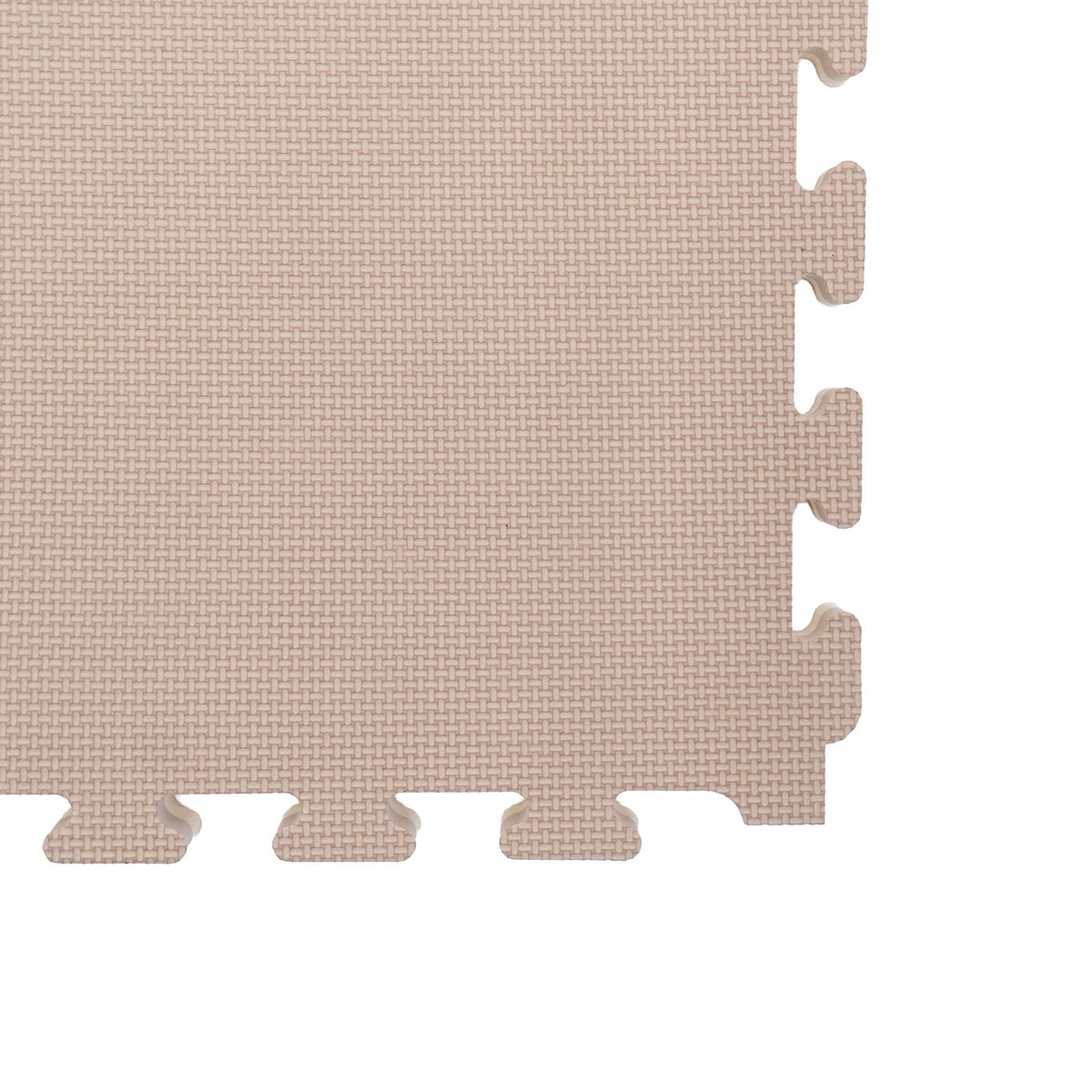 Large Foam Puzzle Mats - Beige / Dark Beige - SpeelSterk.nl
