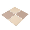 Large Foam Puzzle Mats - Beige / Dark Beige - SpeelSterk.nl