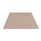 Large Foam Puzzle Mats - Beige / Dark Beige - SpeelSterk.nl