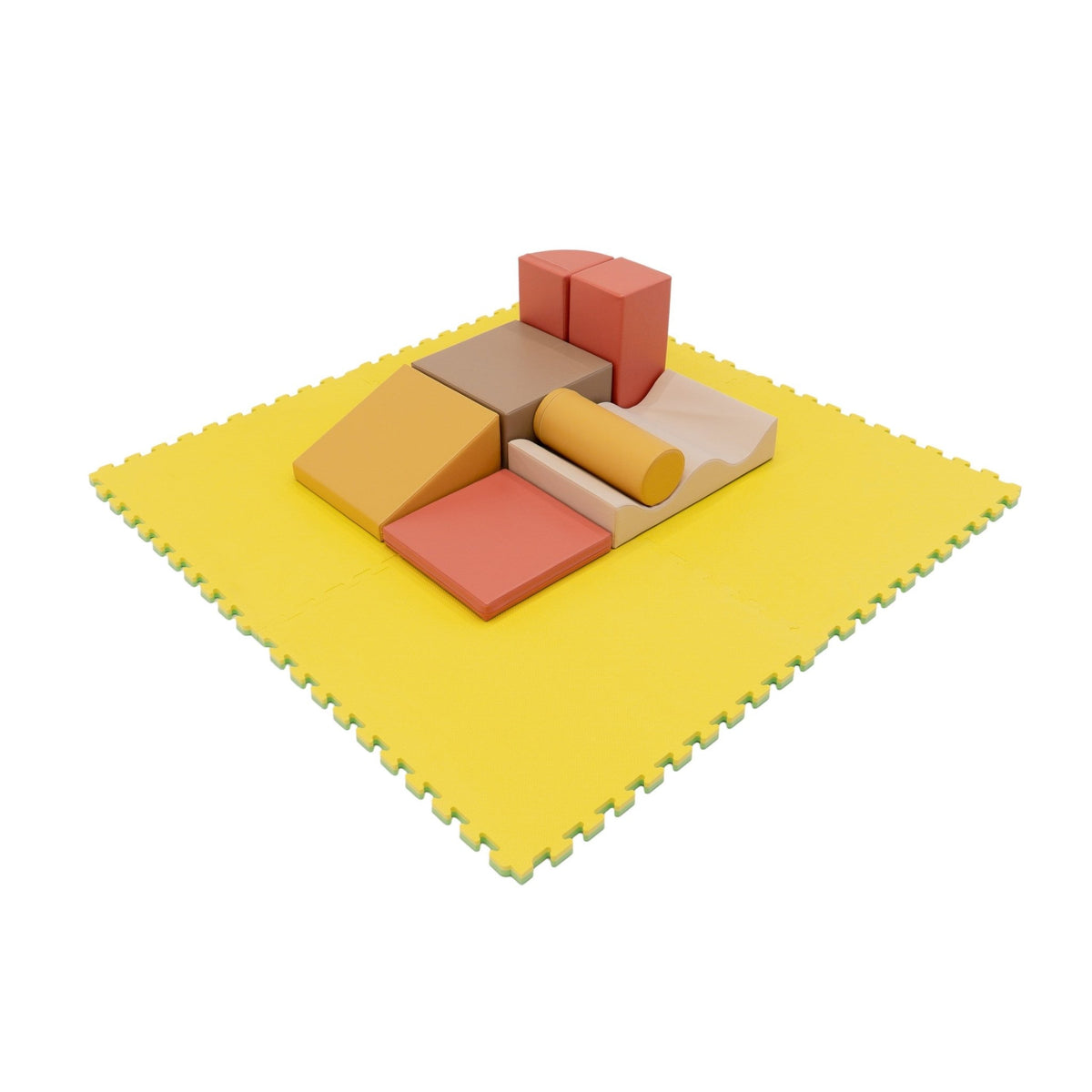 Large Foam Puzzle Mats - Spring Green / Yellow - SpeelSterk.nl