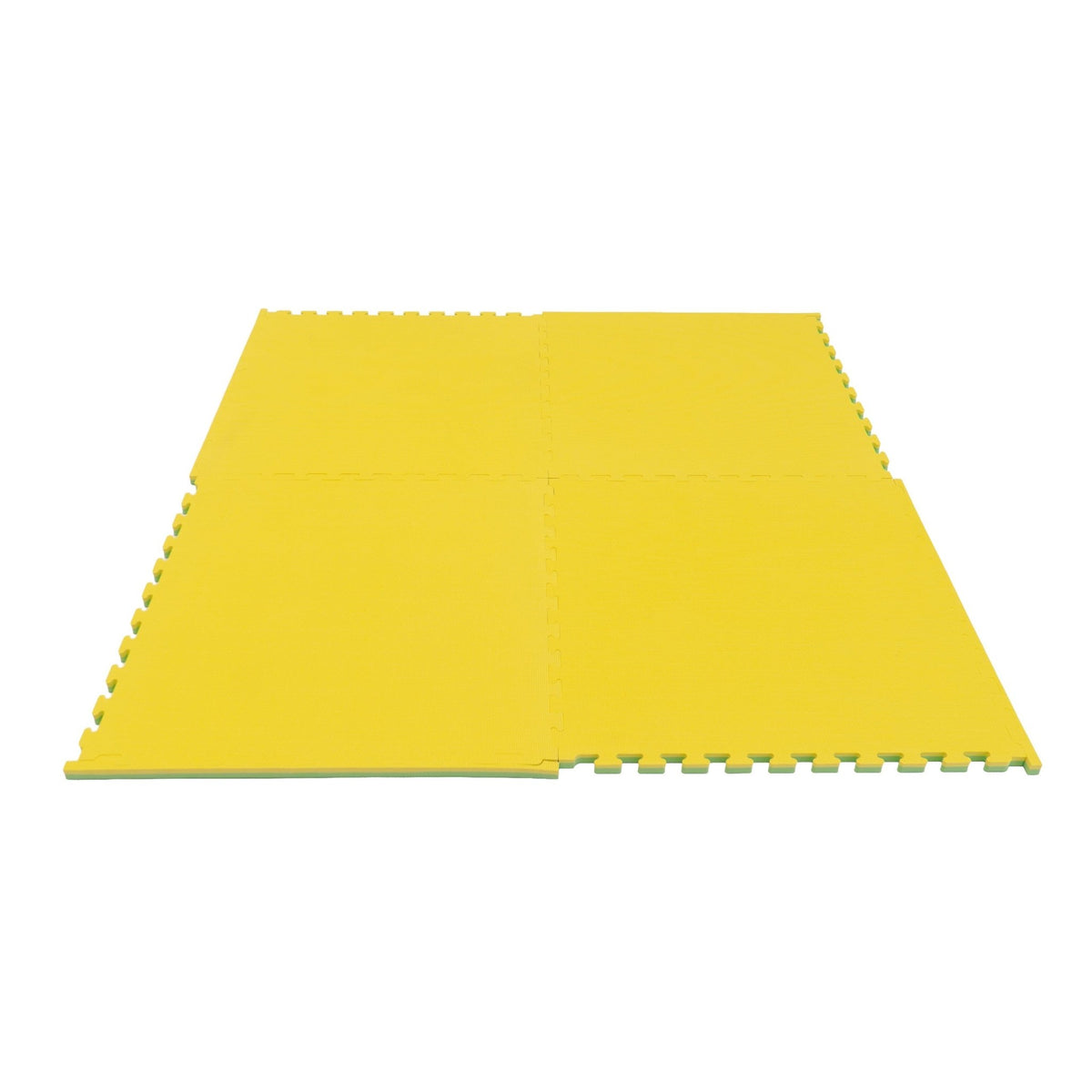 Large Foam Puzzle Mats - Spring Green / Yellow - SpeelSterk.nl