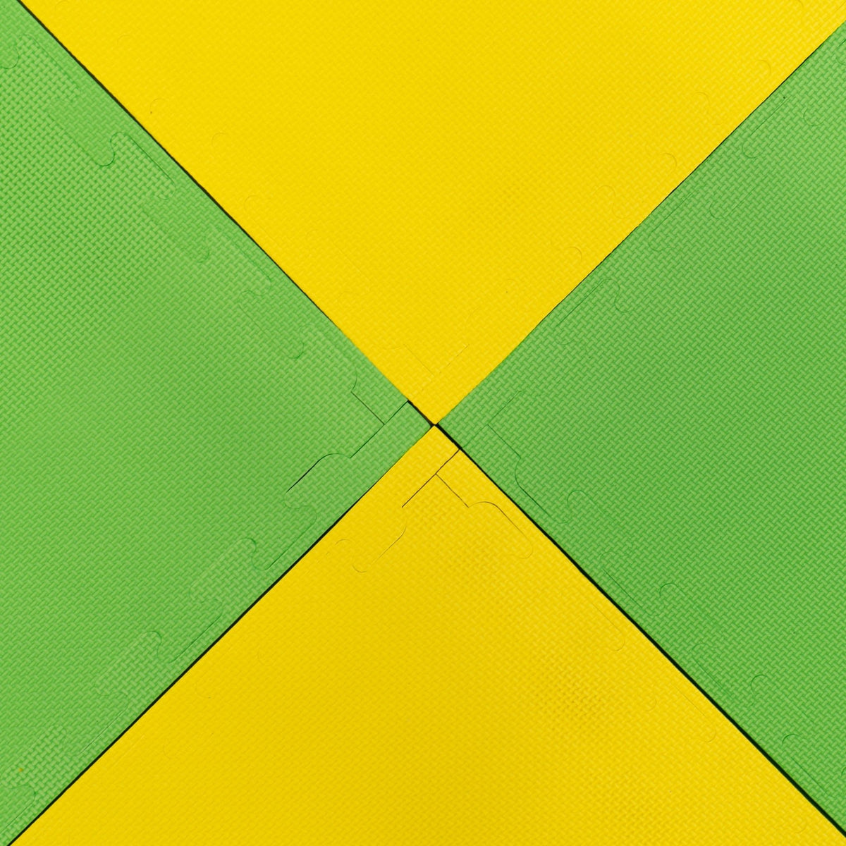 Large Foam Puzzle Mats - Spring Green / Yellow - SpeelSterk.nl