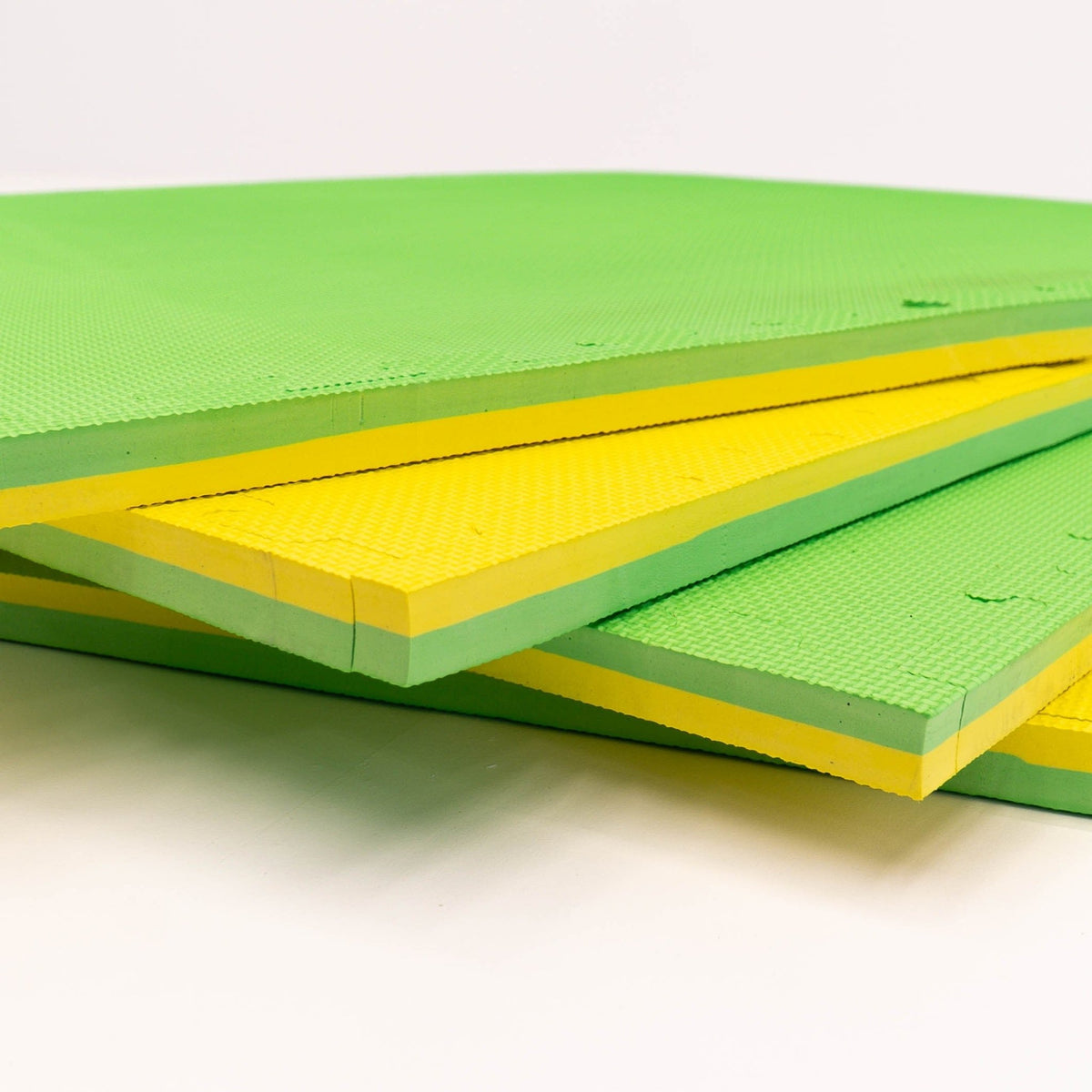 Large Foam Puzzle Mats - Spring Green / Yellow - SpeelSterk.nl