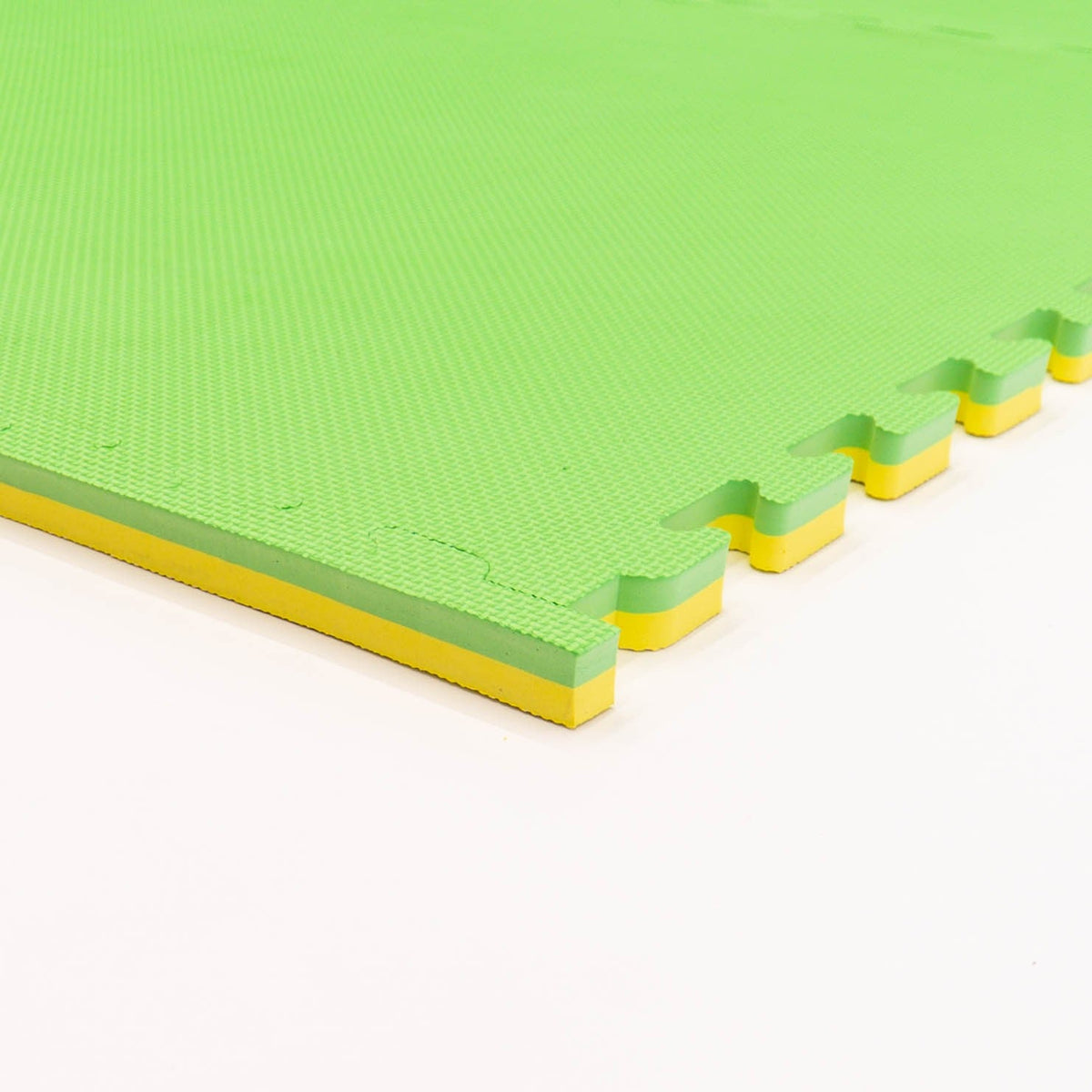 Large Foam Puzzle Mats - Spring Green / Yellow - SpeelSterk.nl