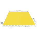 Large Foam Puzzle Mats - Spring Green / Yellow