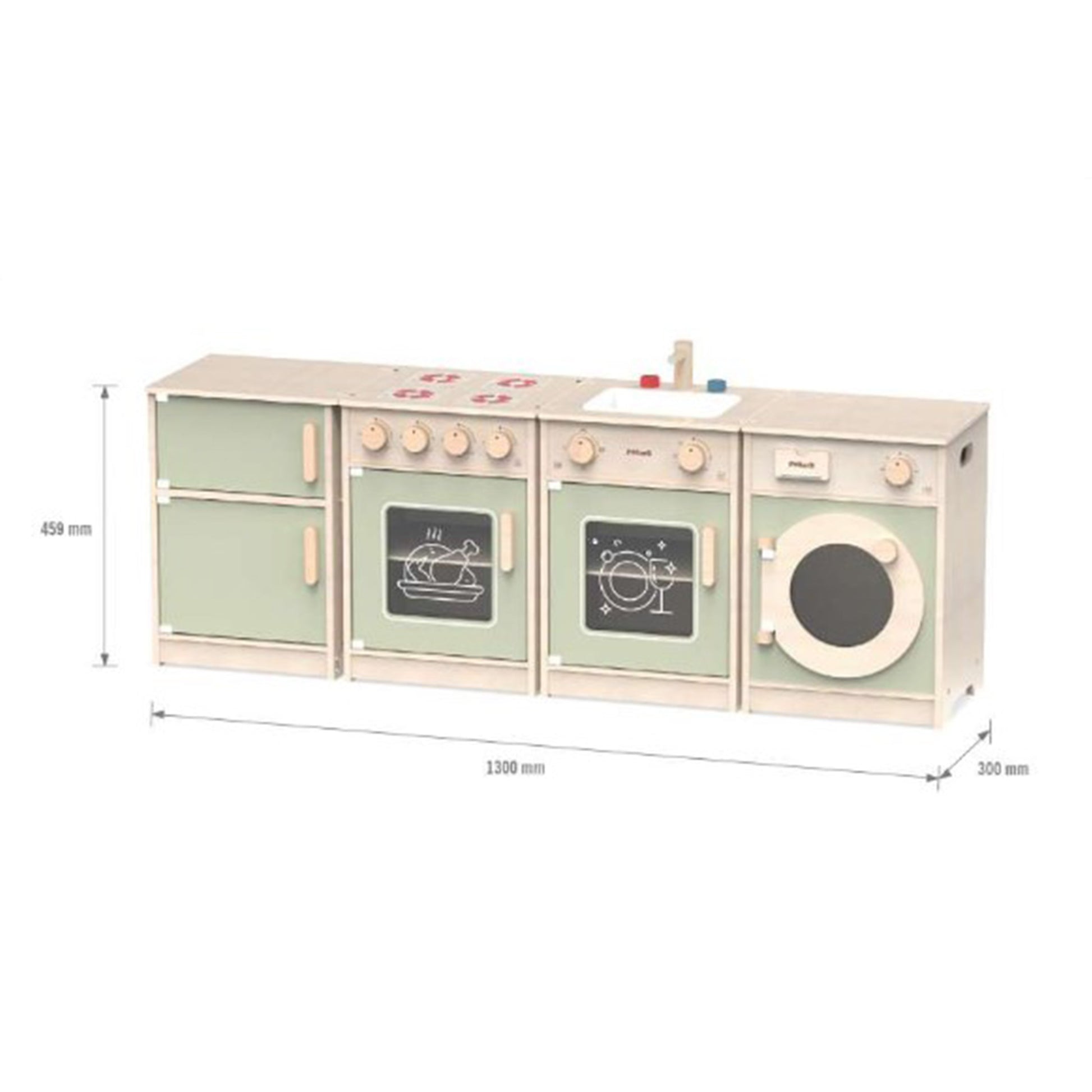 Large Wooden Kitchen Set 