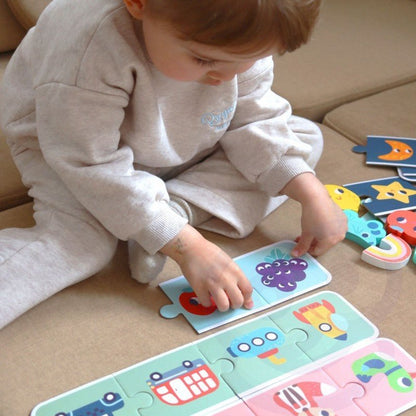 Memory Puzzel - Groene Houtkleur - Educatief en Creatief Speelplezier - SpeelSterk 