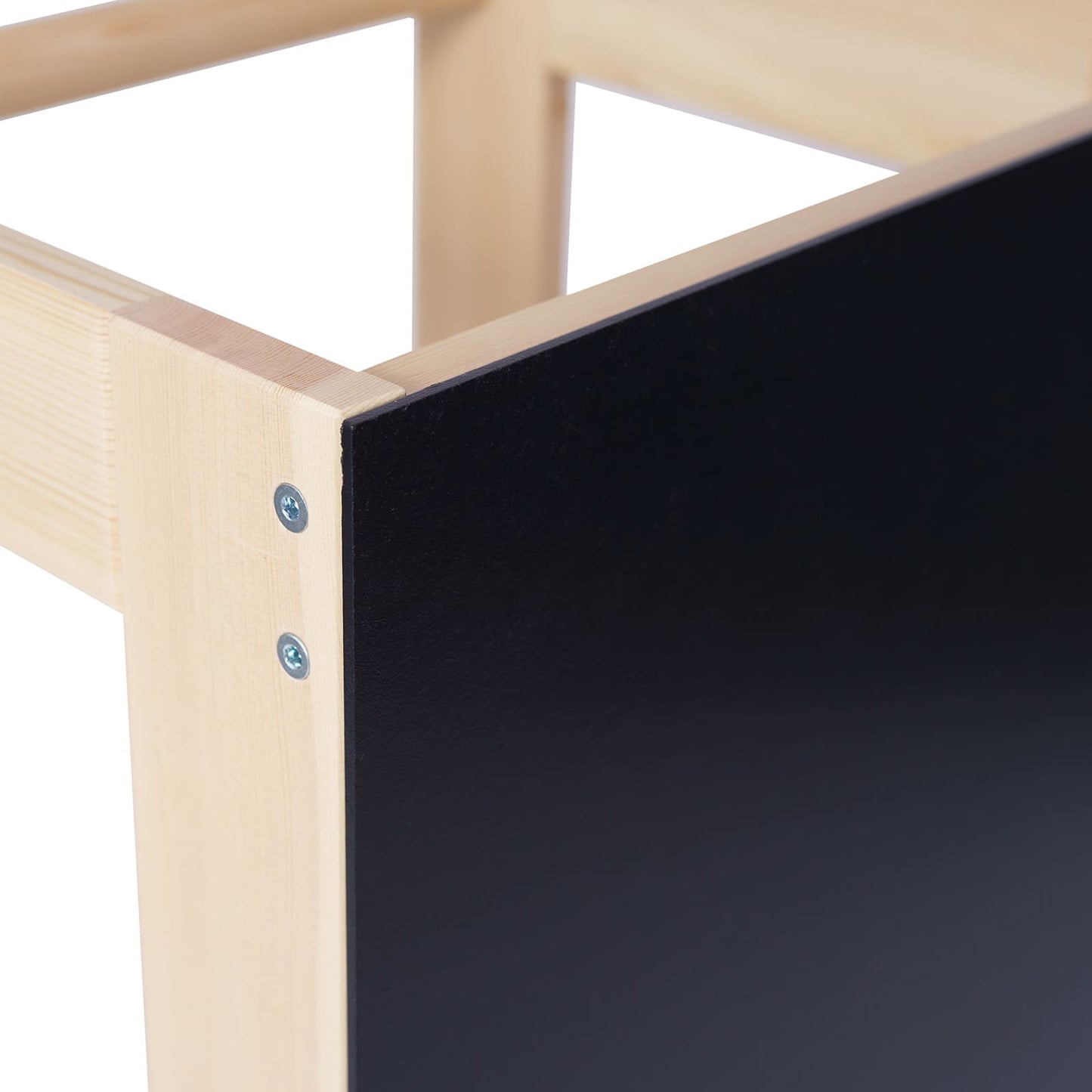 MeowBaby Wooden Kitchen Helper for Children with Board - Natural SpeelSterk.nl