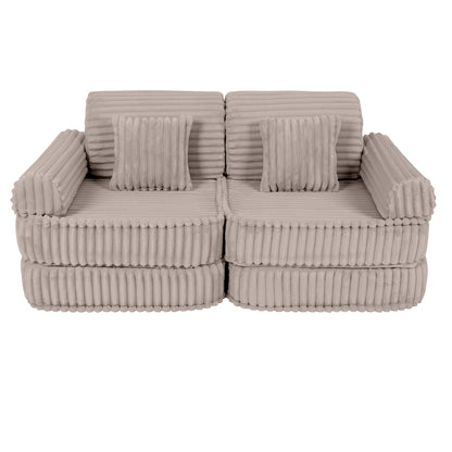 Modulaire Kindersofa - Beige - Veilig - Comfortabel - Churros Collectie - SpeelSterk 