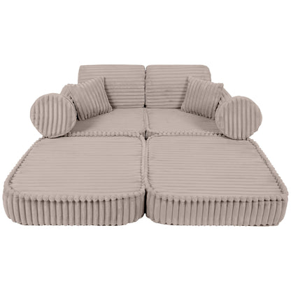 Modulaire Kindersofa - Beige - Veilig - Comfortabel - Churros Collectie - SpeelSterk 