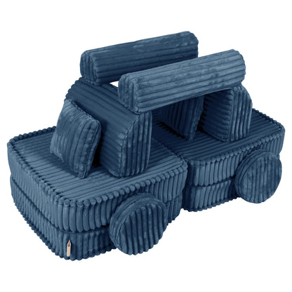 Modulaire Kindersofa - Blauw - Zacht - Perfect Voor Avontuurlijke Kinderen - SpeelSterk 