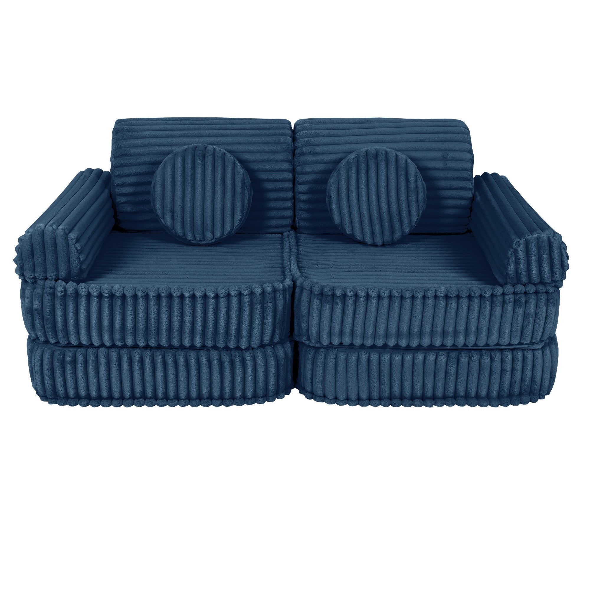 Modulaire Kindersofa - Blauw - Zacht - Perfect Voor Avontuurlijke Kinderen - SpeelSterk 