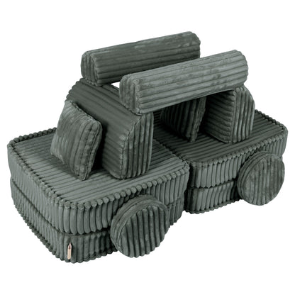 Modulaire Kindersofa - Donker Groen - Comfortabel - Stijlvol - Ontwikkeling - SpeelSterk 