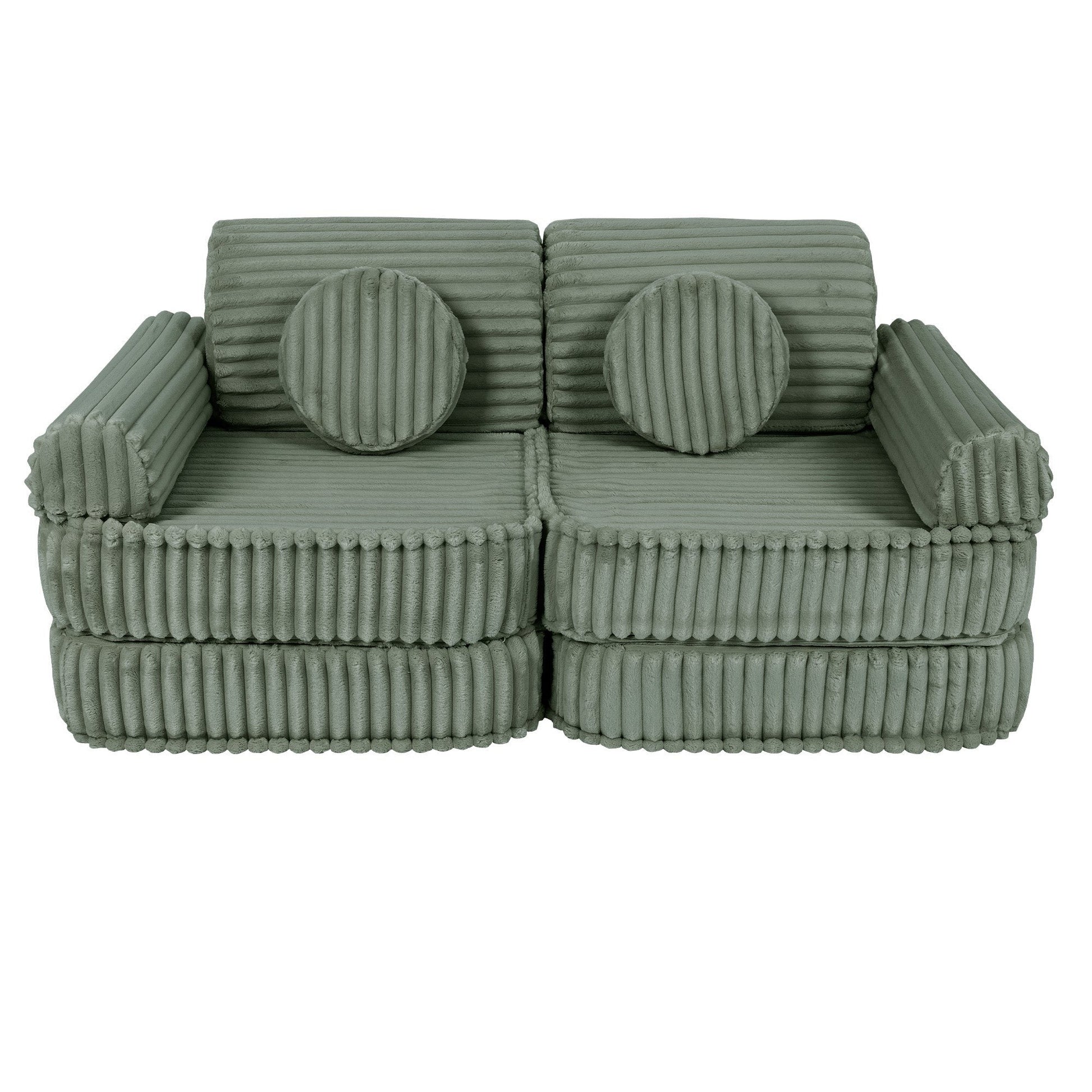 Modulaire Kindersofa - Groen - Veilig En Educatief Voor Kinderen - SpeelSterk 