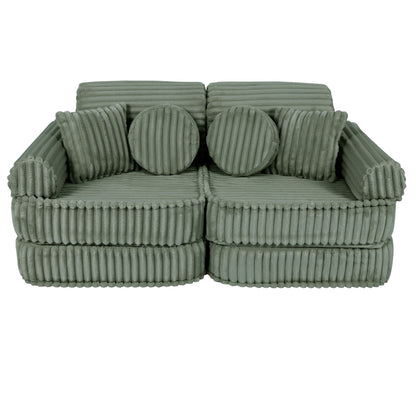 Modulaire Kindersofa - Groen - Veilig En Educatief Voor Kinderen - SpeelSterk 