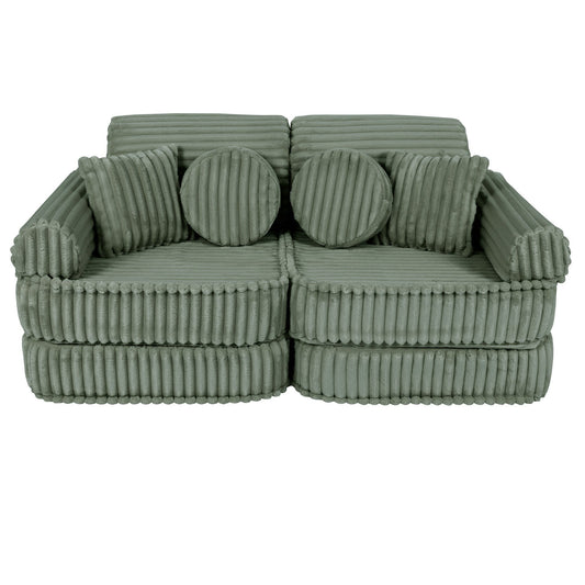 Modulaire Kindersofa - Groen - Veilig En Educatief Voor Kinderen - SpeelSterk 