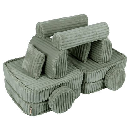 Modulaire Kindersofa - Groen - Veilig En Educatief Voor Kinderen - SpeelSterk 