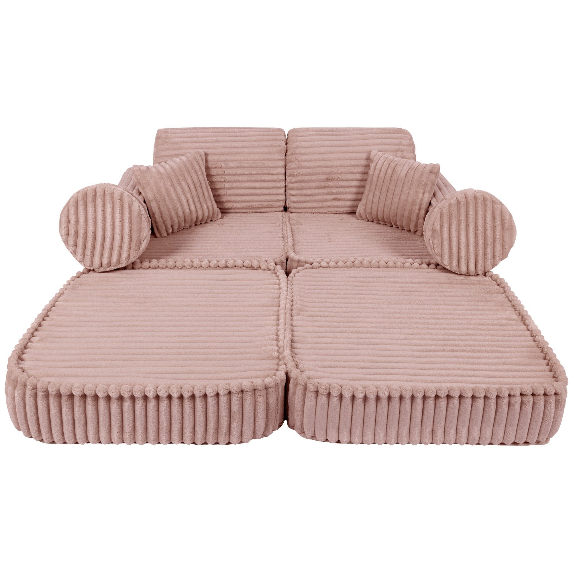 Modulaire Kindersofa - Roze - Veilig - Creatief Speelgoed voor Kinderen - SpeelSterk 
