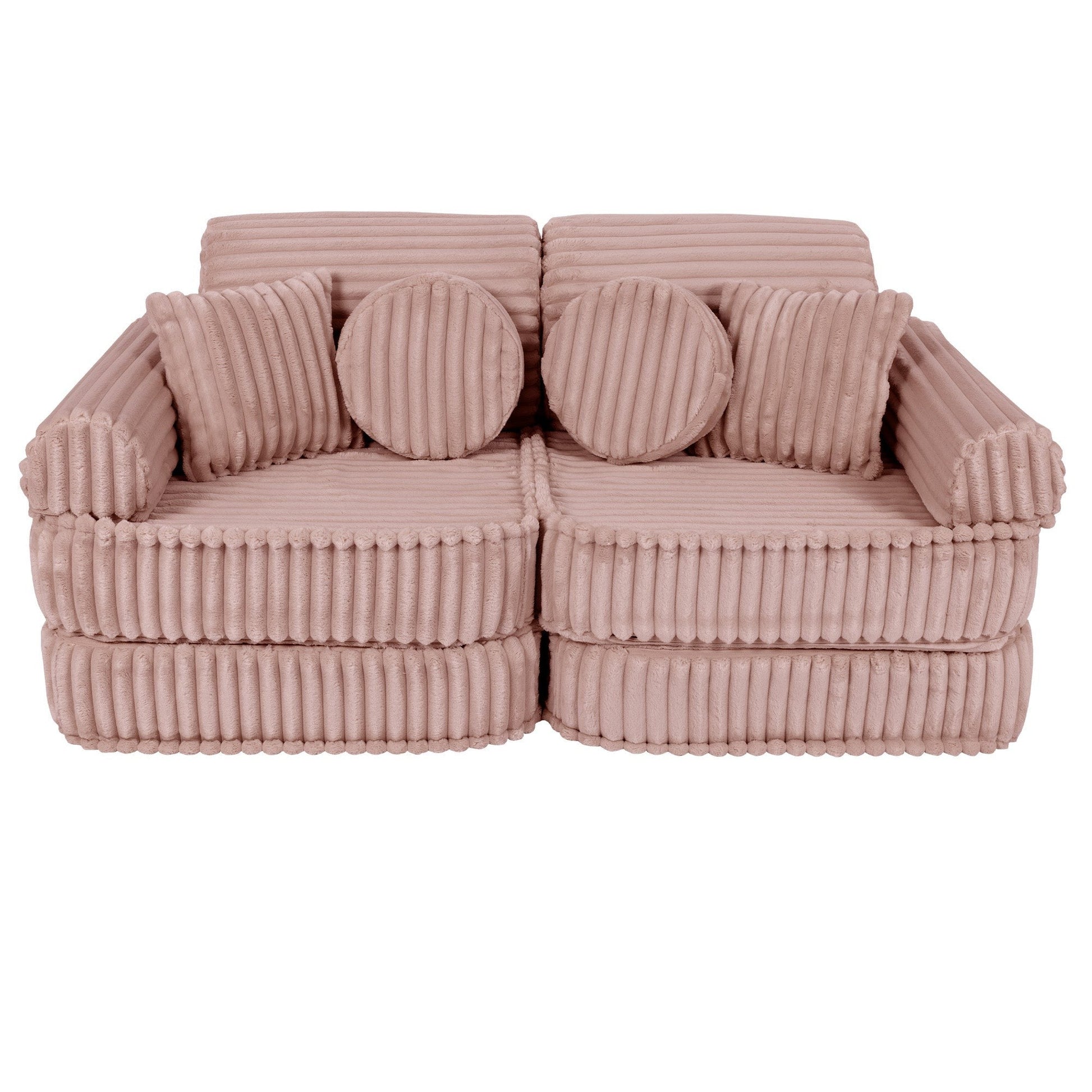 Modulaire Kindersofa - Roze - Veilig - Creatief Speelgoed voor Kinderen - SpeelSterk 