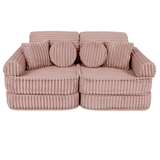 Modulaire Kindersofa - Roze - Veilig - Creatief Speelgoed voor Kinderen - SpeelSterk 