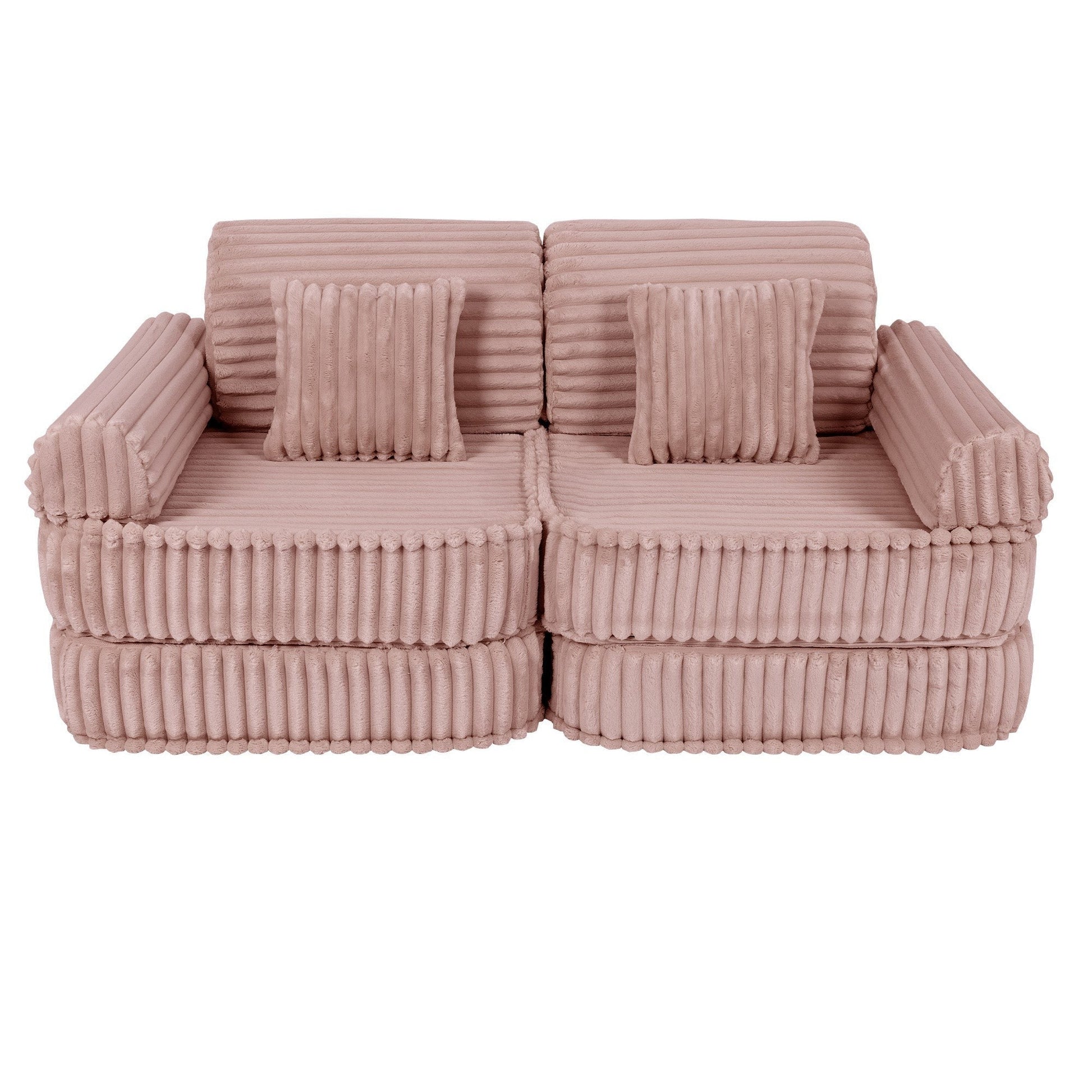 Modulaire Kindersofa - Roze - Veilig - Creatief Speelgoed voor Kinderen - SpeelSterk 