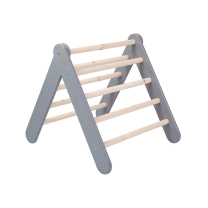 Montessori Driehoekladder - Grijs - Veilig Klimtoestel Voor Kinderen - SpeelSterk 