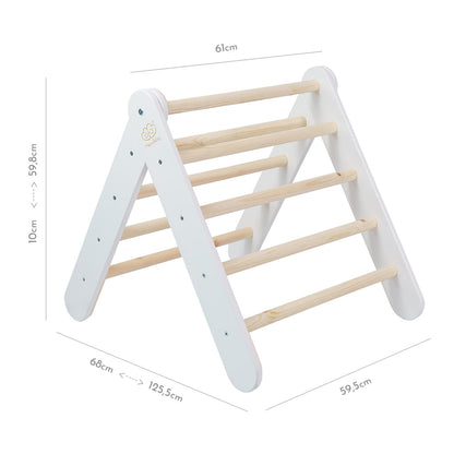 Montessori Driehoekladder - Wit - Veilig - Ontwikkeling Voor Kinderen - SpeelSterk 