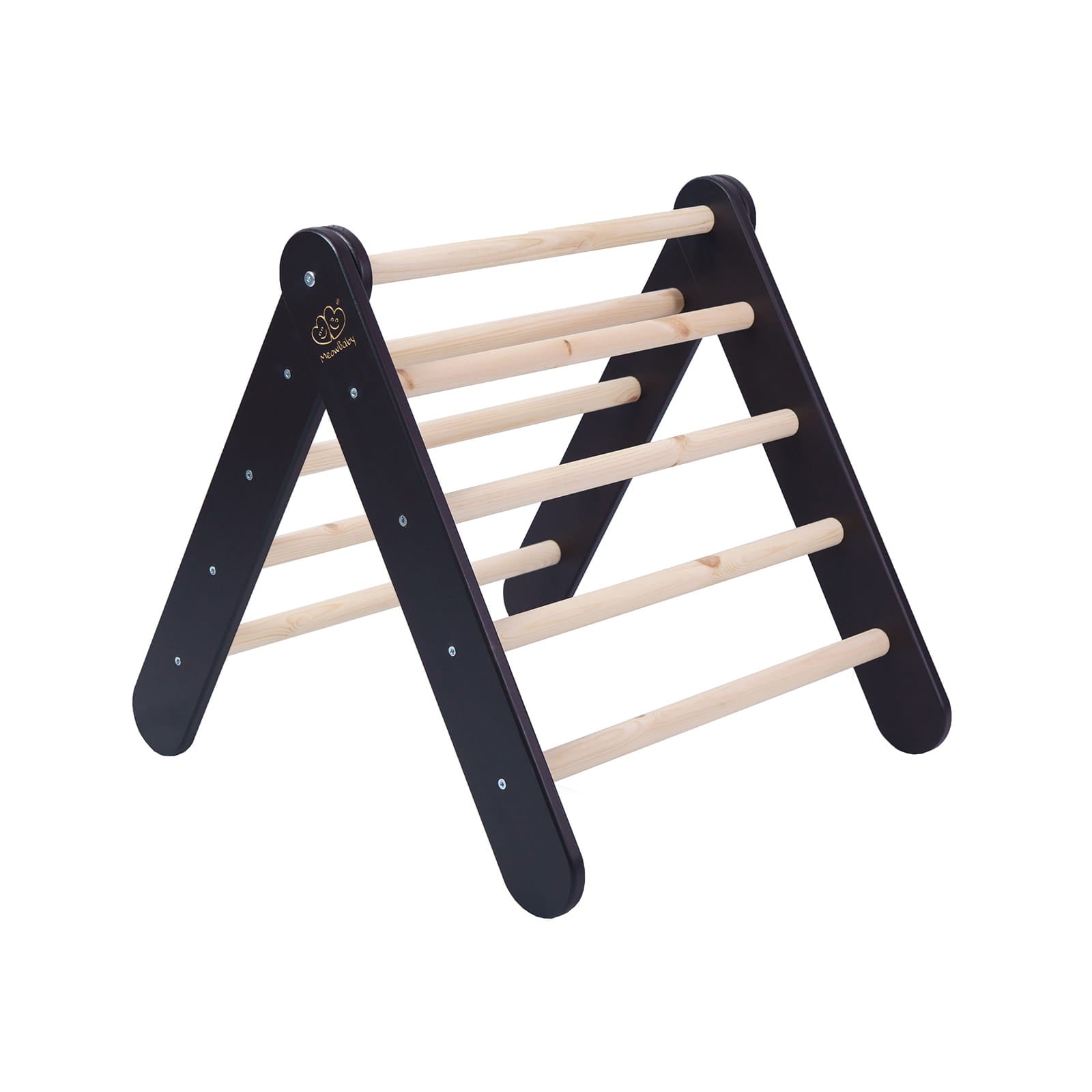 Montessori Driehoekladder - Zwart - Veilig - Ontwikkeling Motoriek - SpeelSterk 