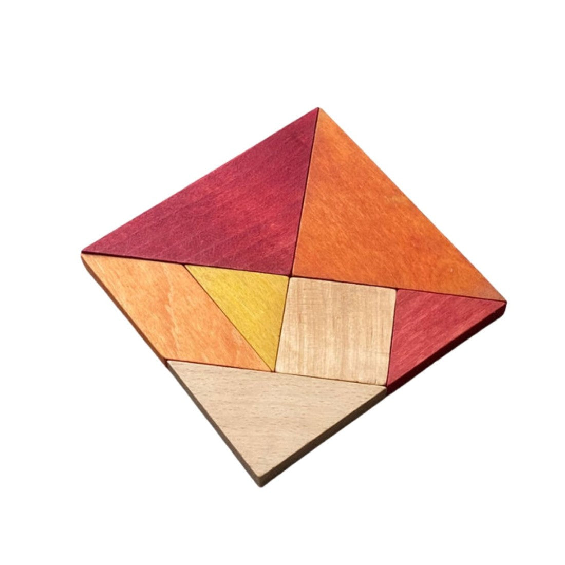 Wooden Story Tangram – Warm Color (in Storage Bag) SpeelSterk.nl