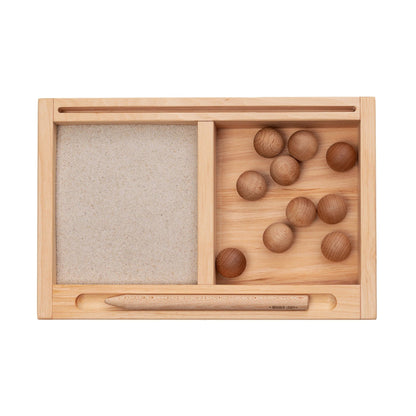 Montessori Tray - Hout - Zintuiglijk Leren - Veilig Speelgoed voor Kinderen - SpeelSterk 