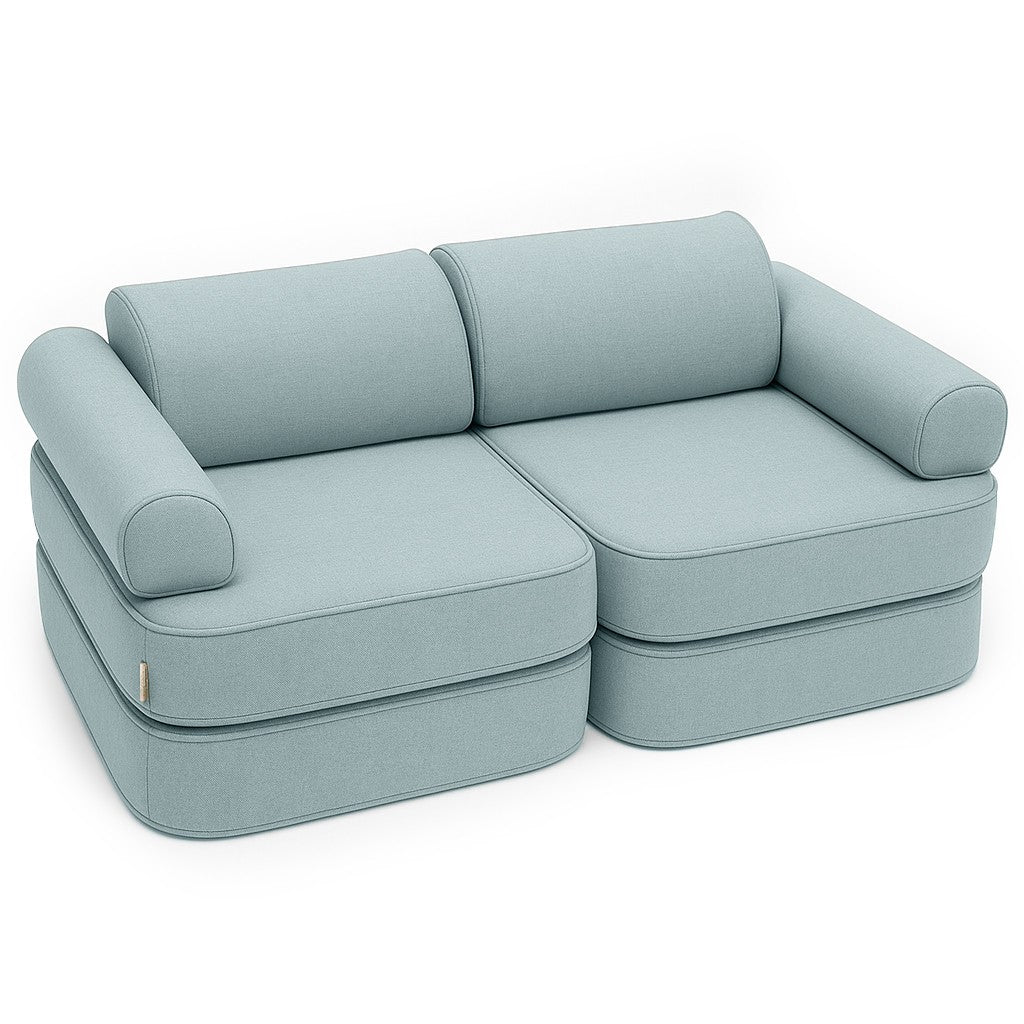 Pocket Sofa Outzy - Blauw - Veilig - Compact En Modulaire Kindersofa - SpeelSterk 