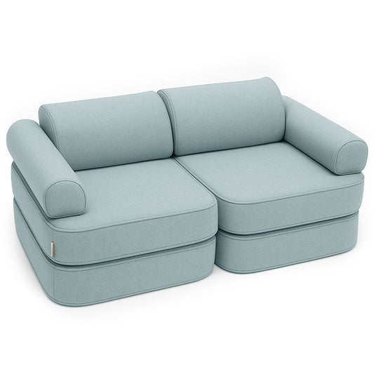 Pocket Sofa Outzy - Blauw - Veilig - Compact En Modulaire Kindersofa - SpeelSterk 