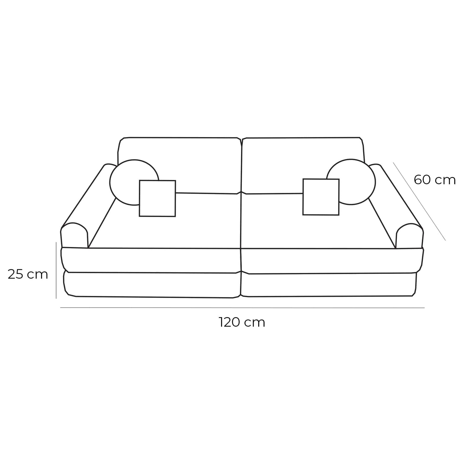 Pocket Sofa - Grijs - Veilig En Comfortabel Voor Kinderen - SpeelSterk 