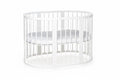 Round Baby Crib OLIN - White