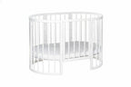 Round Baby Crib OLIN - White