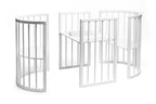 Round Baby Crib OLIN - White